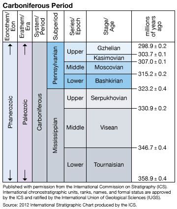 carboniferous period timeline
